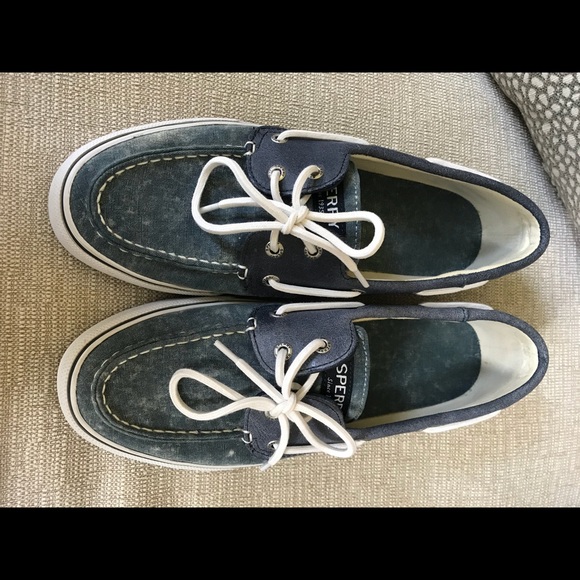 Blue and White Sperrys - Picture 2 of 6
